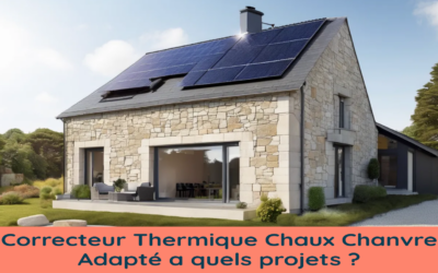 Le CORRECTEUR THERMIQUE Chaux Chanvre est adapté a quels projets ?